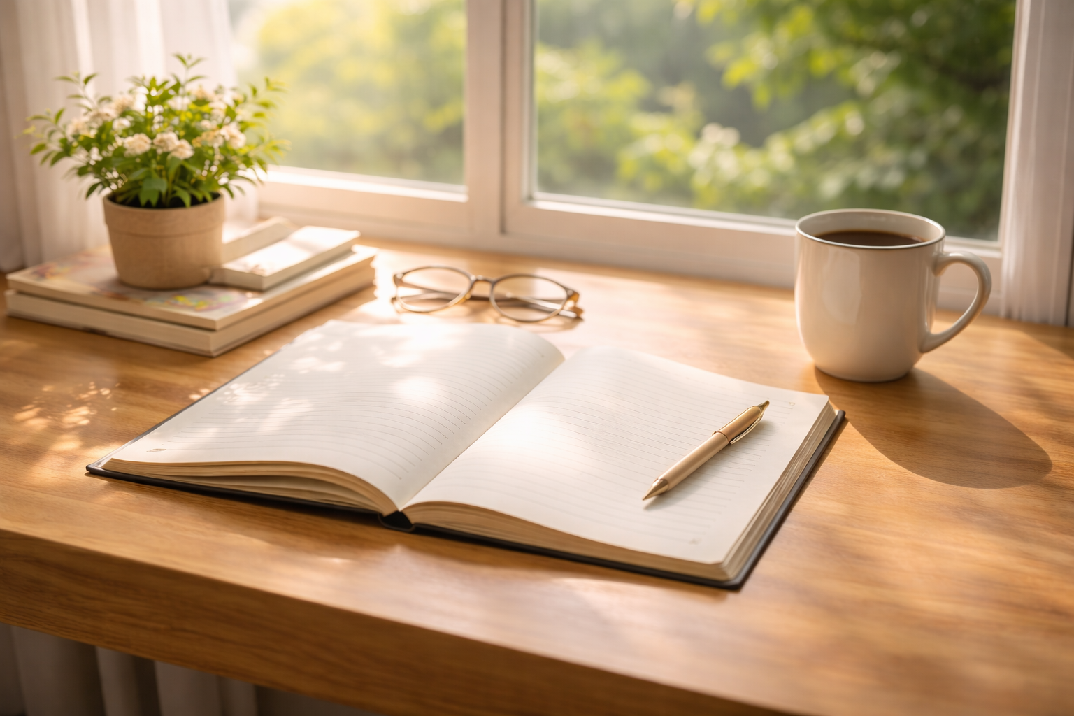 四柱推命をやさしく学ぶためのノートとペンのイメージ